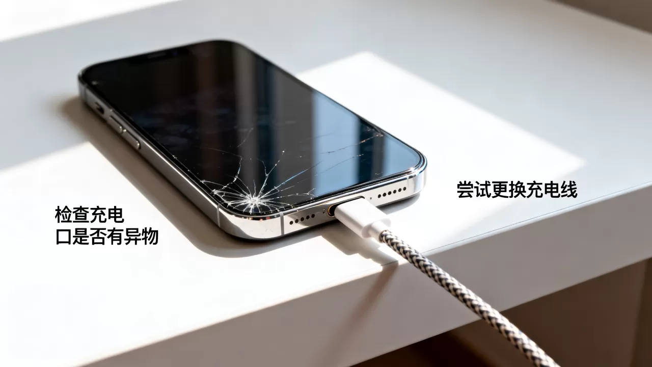 iphone摔了不能充电了怎么办，iphone摔了充不进电