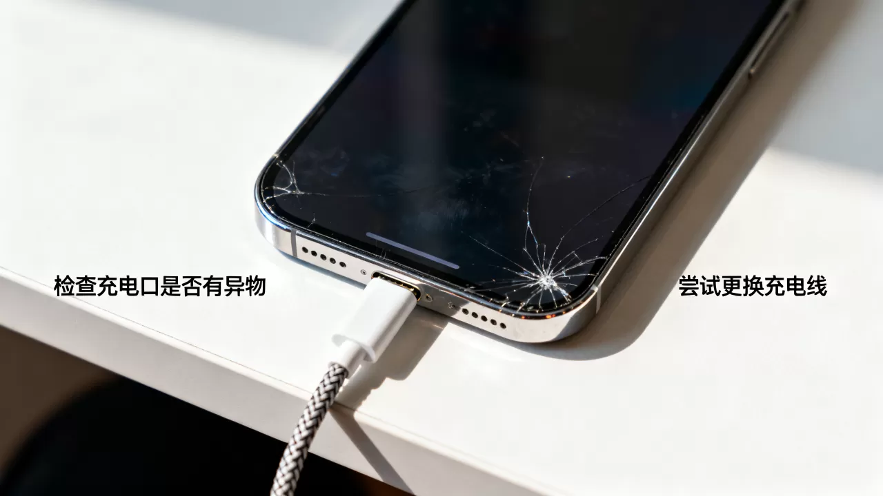 iphone摔了不能充电了怎么办，iphone摔了充不进电