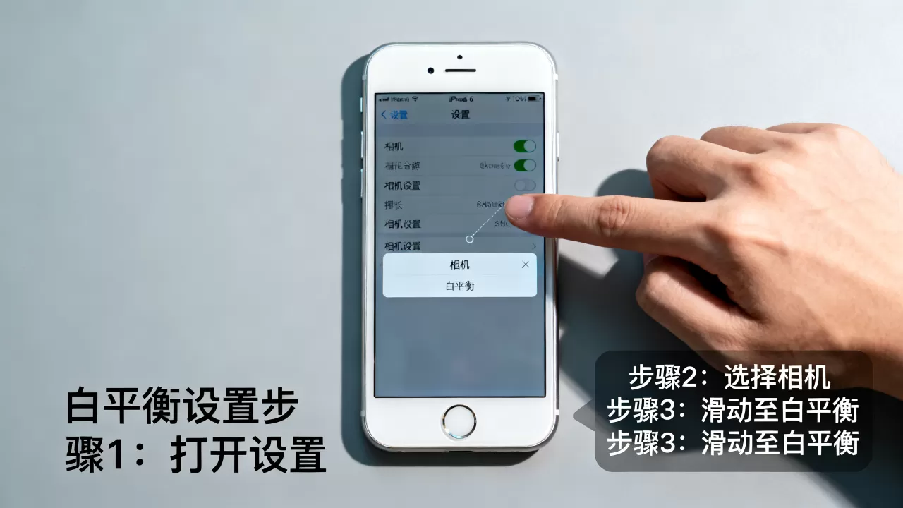 iphone6白平衡怎么调，iphone6白平衡设置