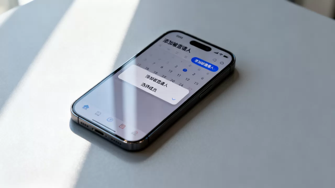 iphone日历怎么添加被邀请人，iphone日历添加成员