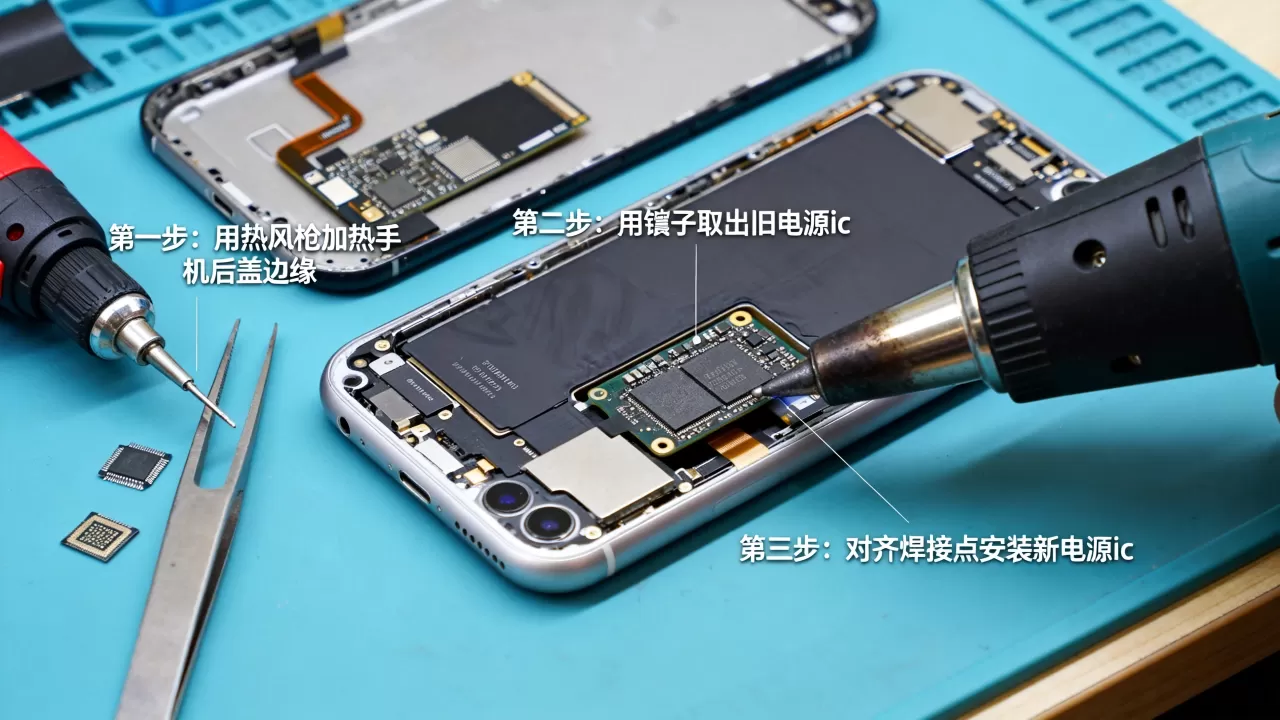 iphone换电源ic教程，iphone换电源ic教程详细步骤