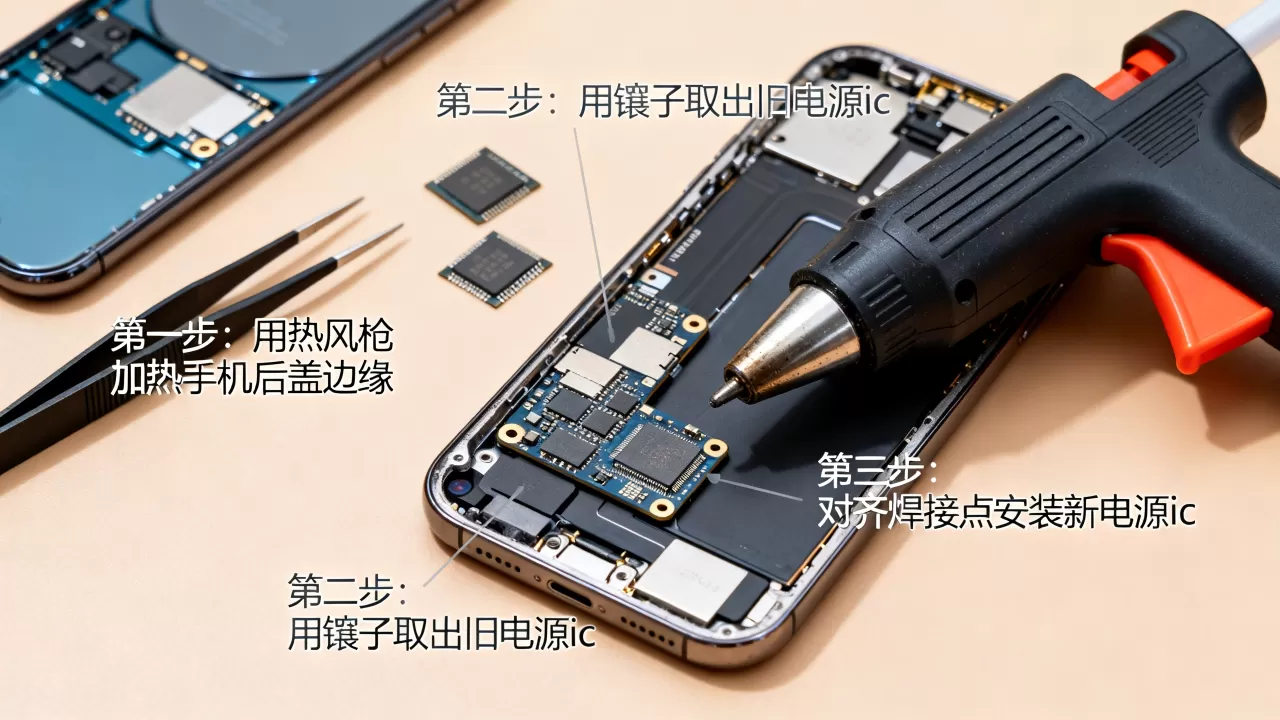 iphone换电源ic教程，iphone换电源ic教程详细步骤