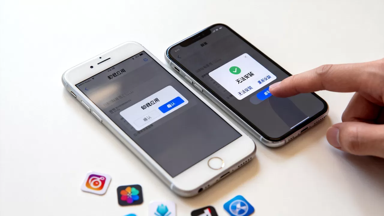 iphone软件卸载后安装不了怎么办，iphone卸载重装