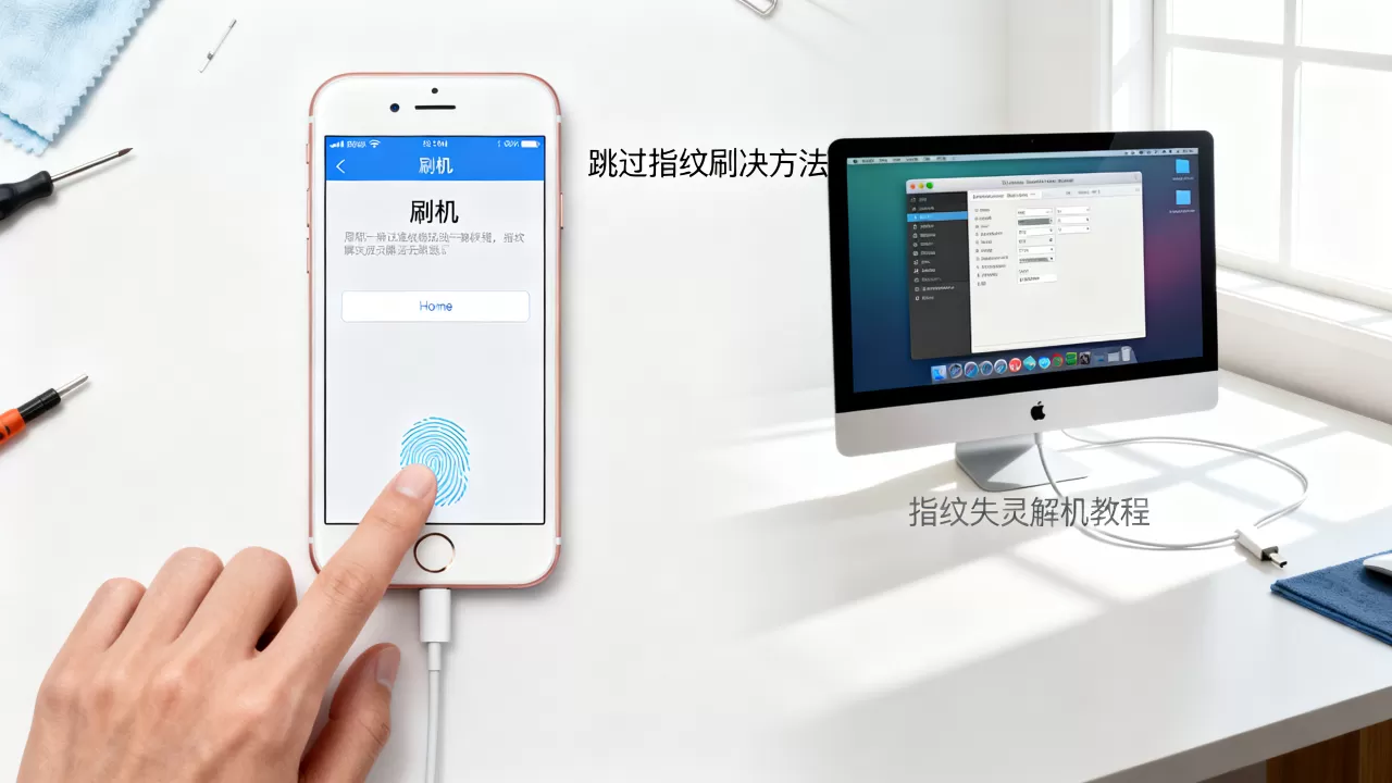 苹果6跳过指纹刷机教程，iphone6指纹失灵怎么解决