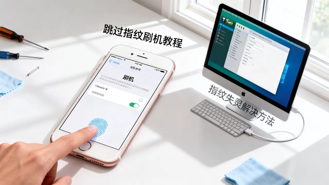苹果6跳过指纹刷机教程，iphone6指纹失灵怎么解决