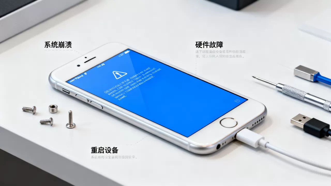iphone6闪蓝屏怎么办？iPhone6蓝屏故障原因及解决方法