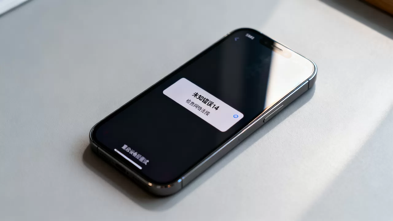 iphone发生未知错误14怎么办，iphone更新失败错误14