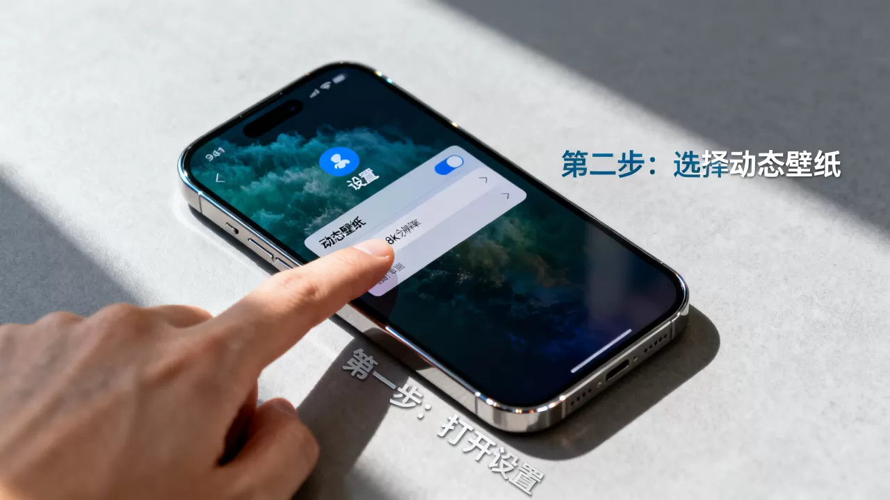 iPhone如何设置动态壁纸，苹果手机动态壁纸设置教程