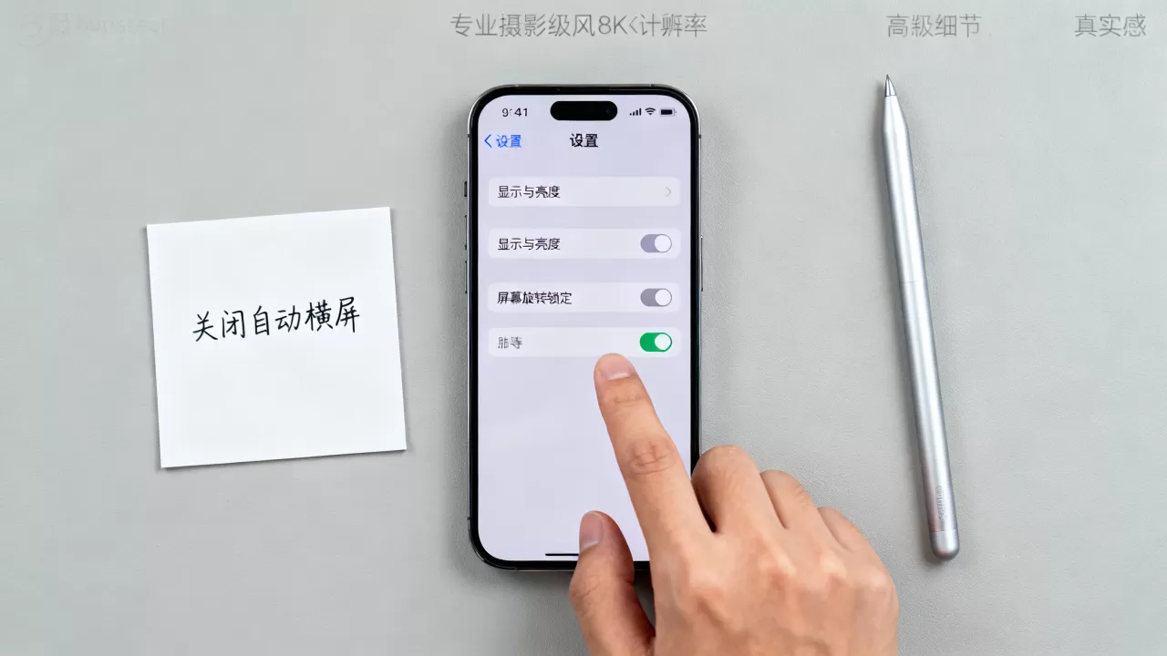 iphone怎么关闭自动横屏，iphone关闭自动横屏
