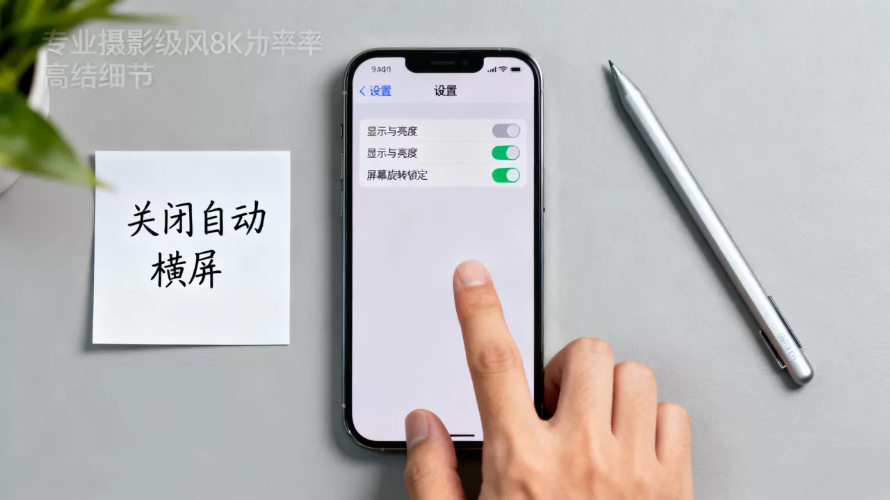 iphone怎么关闭自动横屏，iphone关闭自动横屏