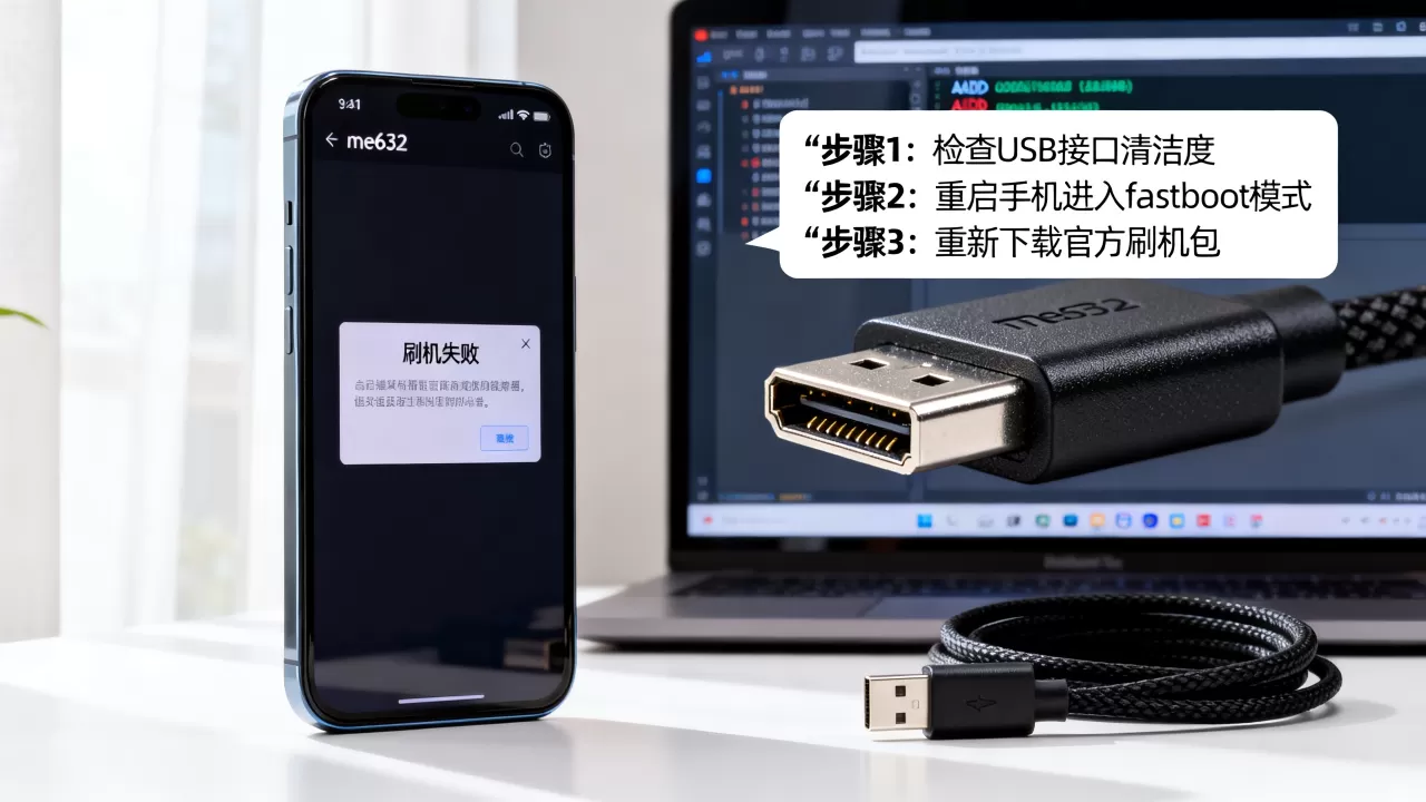 me632刷机教程失败怎么办，me632刷机教程