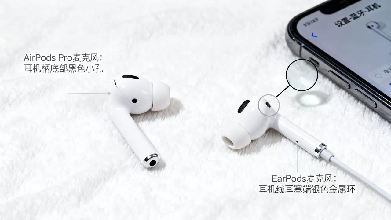 iphone耳机麦在哪里，苹果耳机麦克风位置