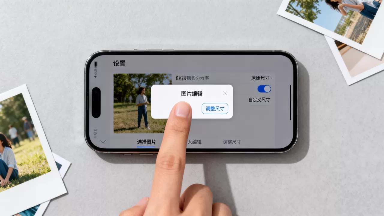 iphone怎么设置图片大小，iPhone图片尺寸调整方法