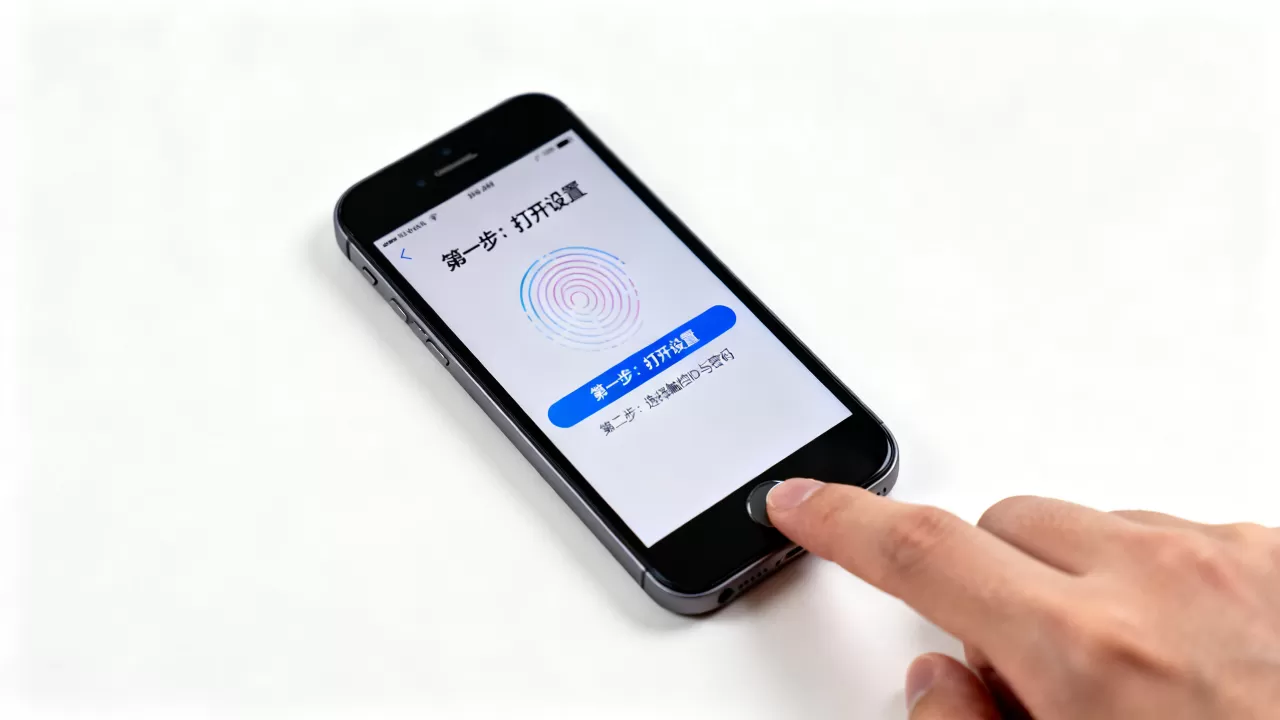 iphone se的指纹解锁怎么设置，iphone se指纹识别