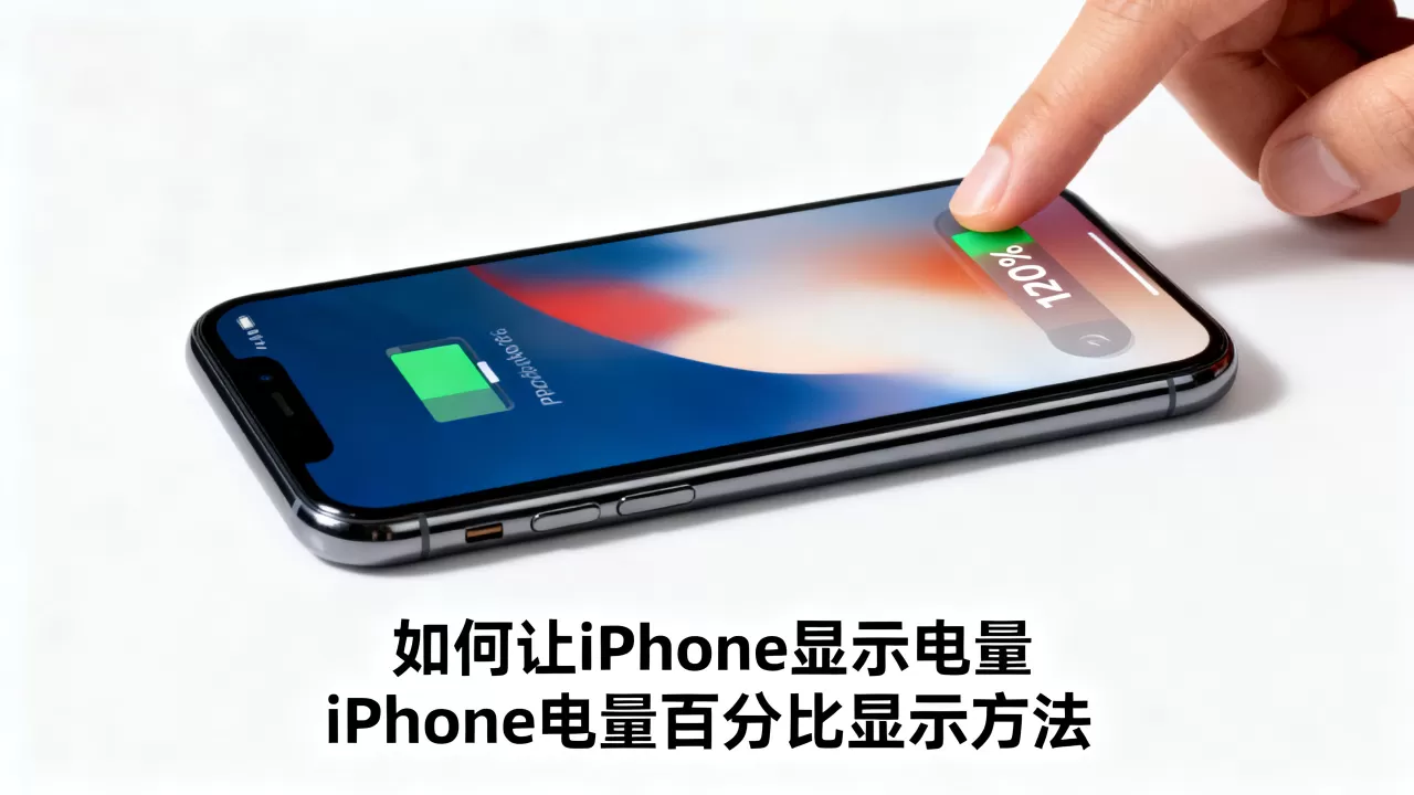 如何让iphone显示电量，iPhone电量百分比显示方法
