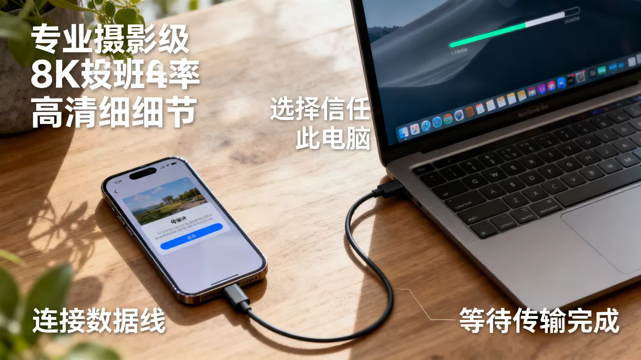 iphone与电脑传输照片，iphone怎么把照片传到电脑上