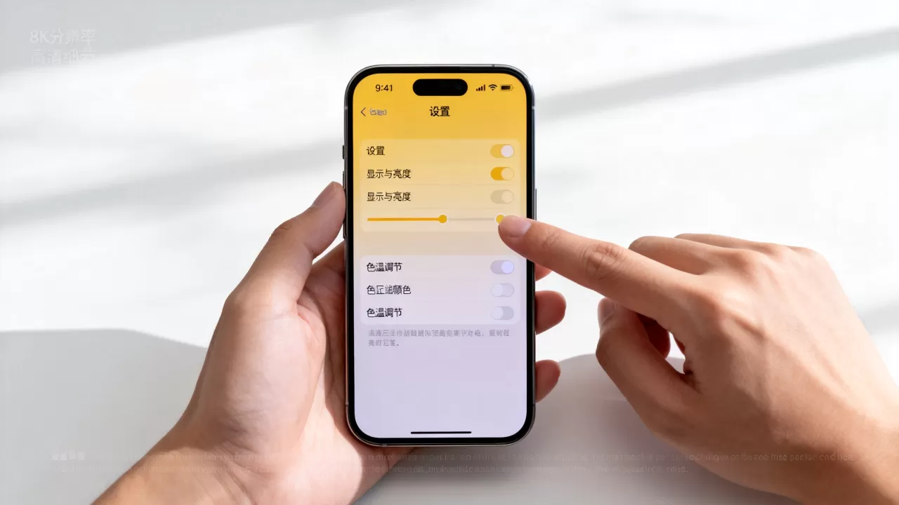 iphone正常屏幕颜色偏黄怎么调，iphone屏幕颜色