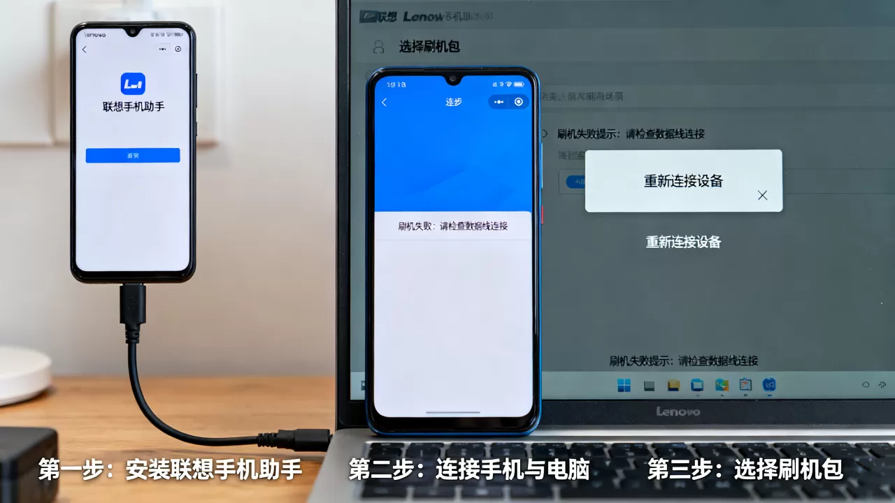 联想手机用电脑刷机教程，联想手机刷机失败怎么办
