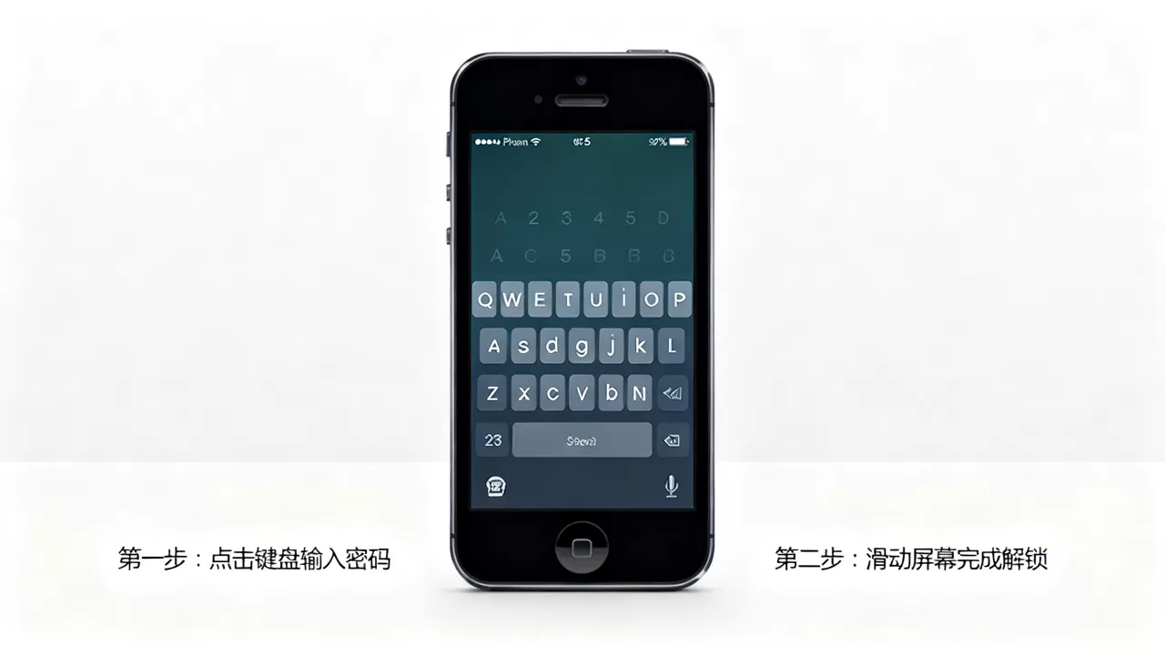 iphone5全键盘怎么解锁，iphone5全键盘
