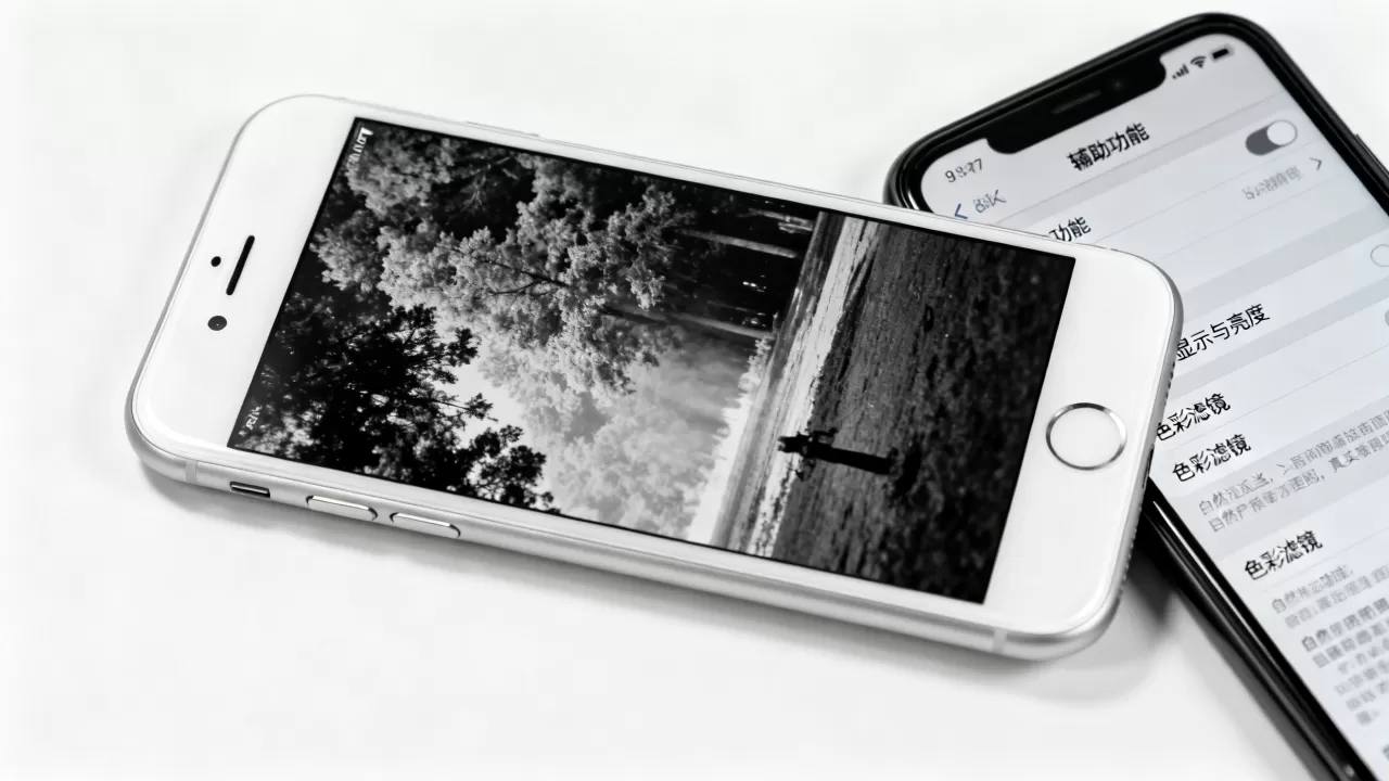 iPhone7屏幕变黑白怎么回事，iPhone7变黑白怎么恢复