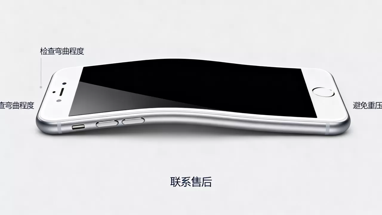 iphone6p弯曲怎么办，iPhone 6 Plus屏幕弯曲