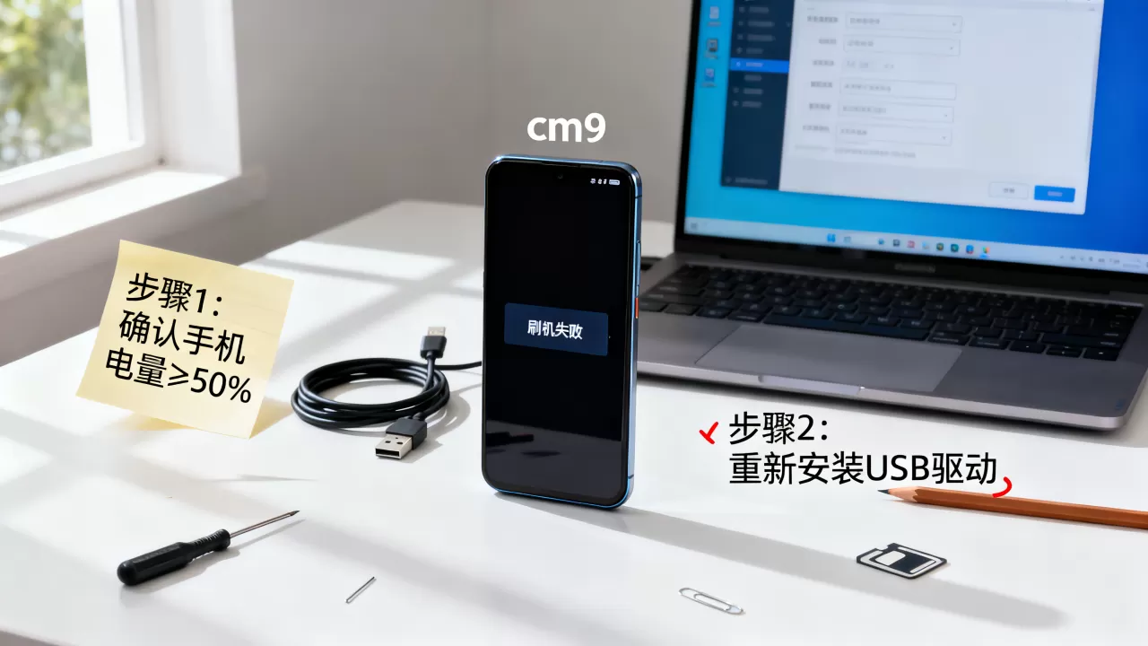 cm9刷机教程失败怎么办，cm9刷机教程