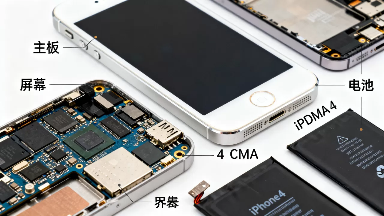 iphone4 cdma拆机教程，iphone4拆机视频