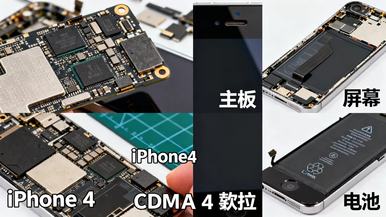 iphone4 cdma拆机教程，iphone4拆机视频