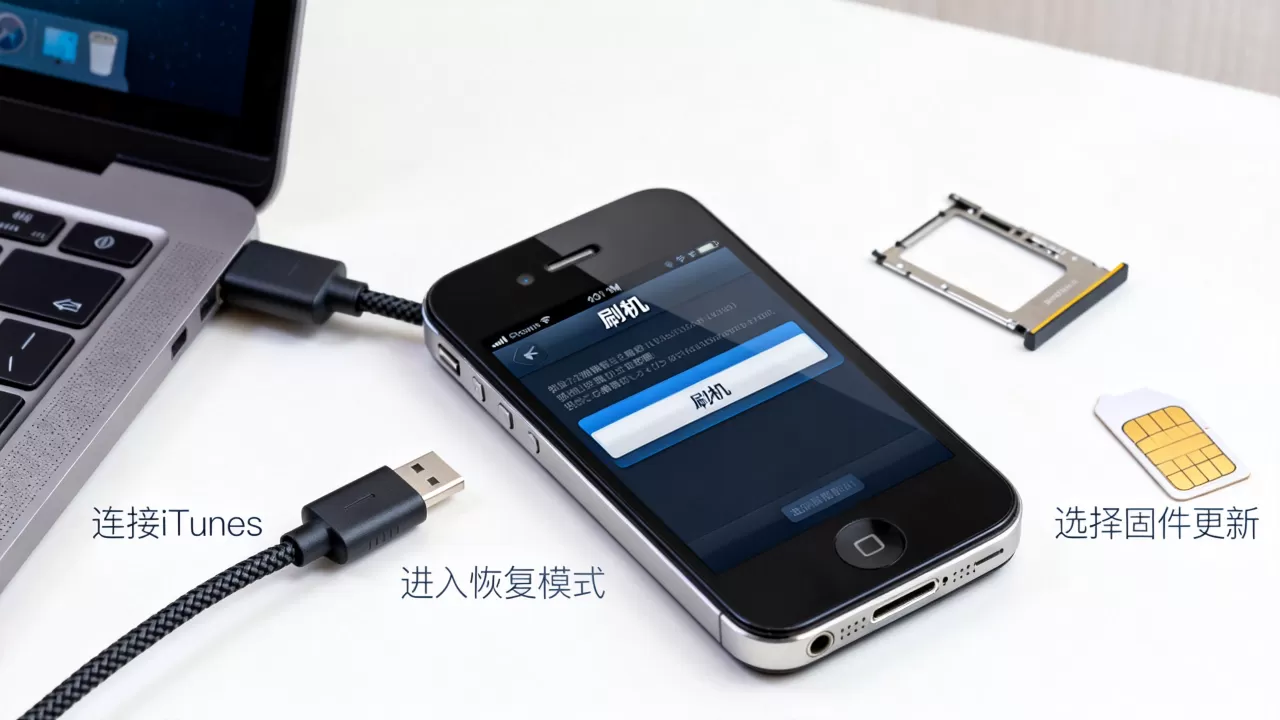 苹果4怎么刷机解锁，苹果4刷机教程