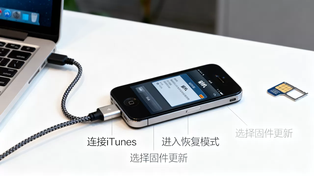 苹果4怎么刷机解锁，苹果4刷机教程