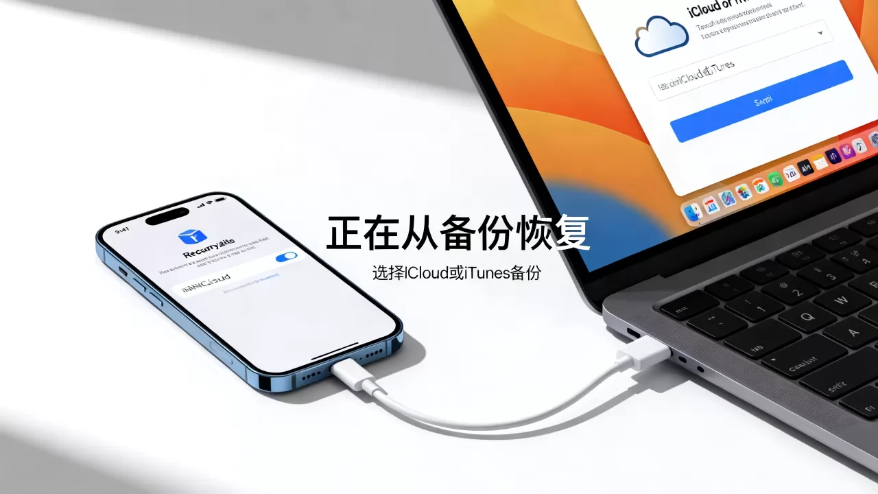 正在从备份恢复iphone，iphone怎么从备份恢复数据