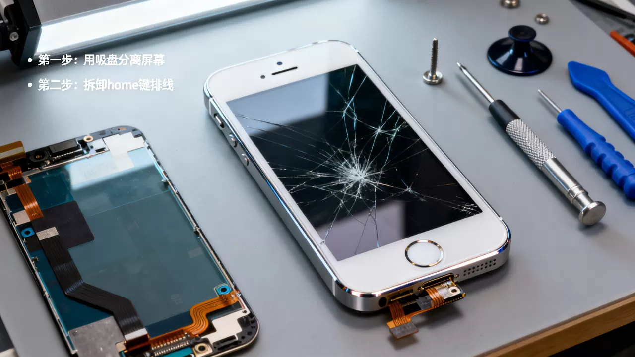 iphone5屏幕home键失灵怎么修，iphone5屏幕总成更换