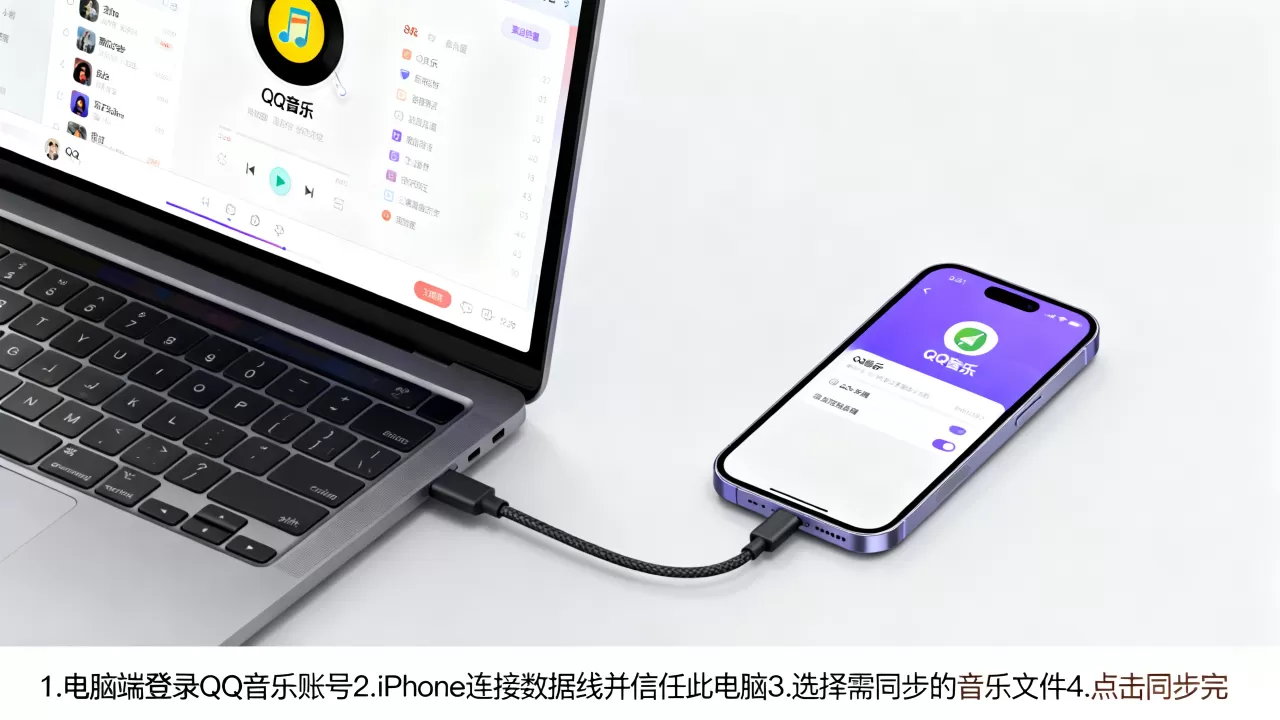 电脑导入iphone qq音乐怎么操作，iphone导入qq音乐