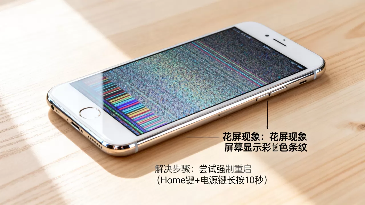 iPhone6plus重启花屏怎么办，iPhone6plus重启花屏