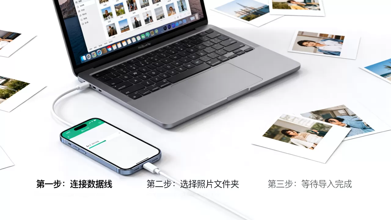 电脑导入照片到iphone，电脑照片怎么导入iPhone