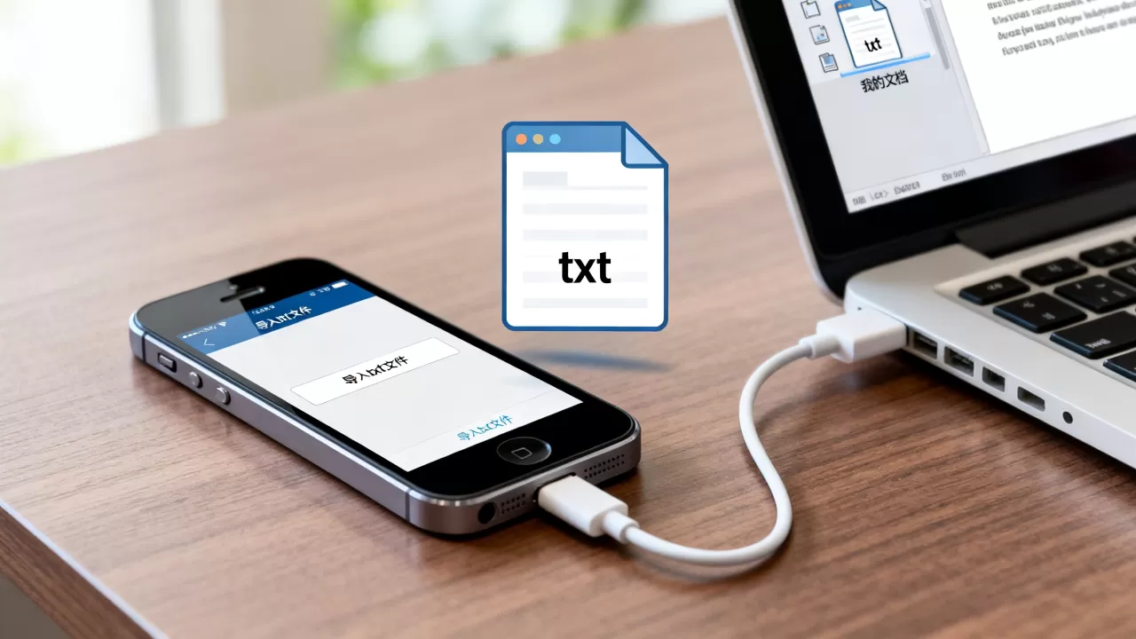 iphone5怎么导入txt文件，iphone5导入txt