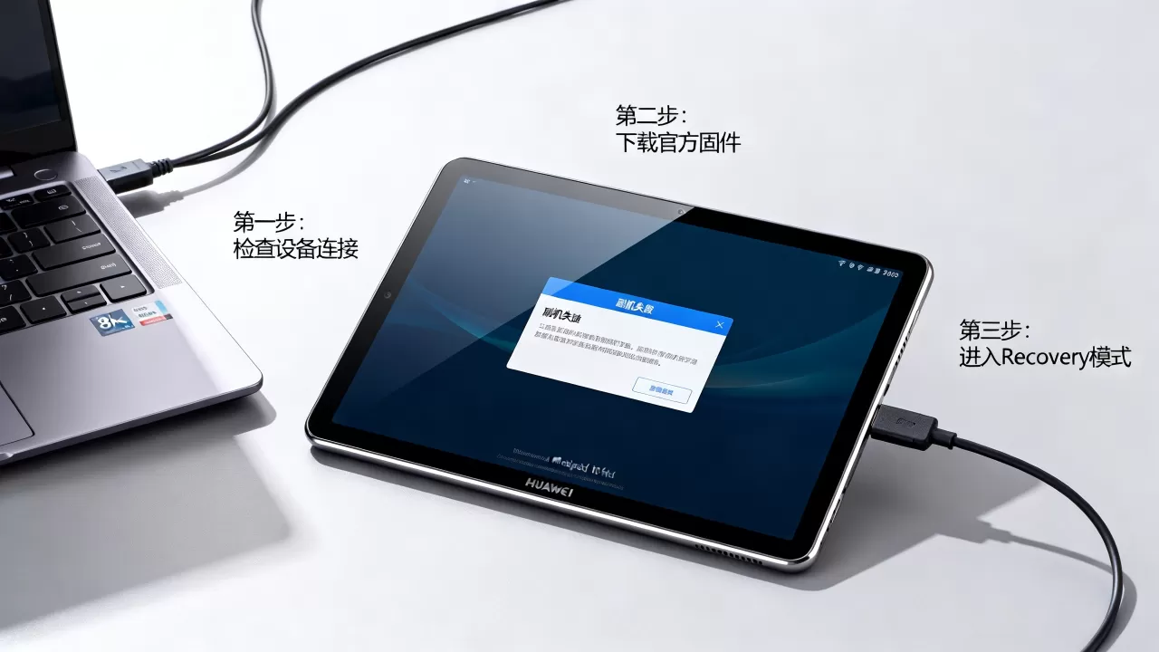 华为mediapad 10 fhd刷机失败怎么办，华为平板刷机教程
