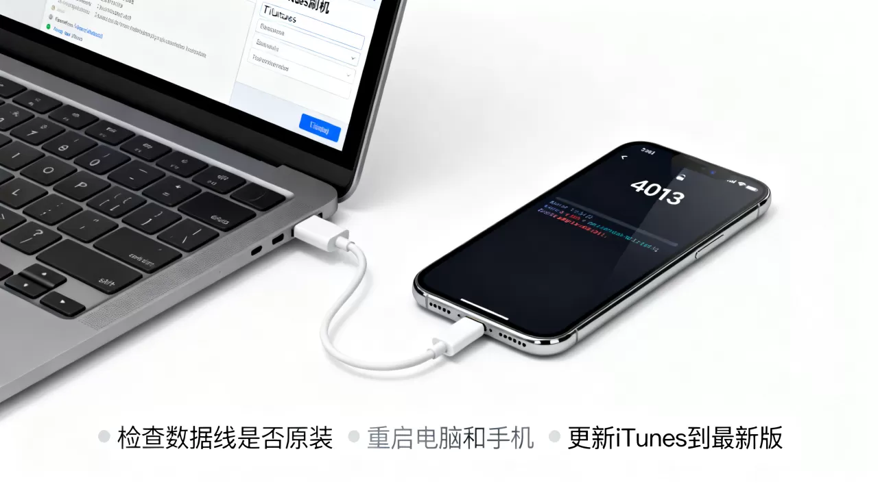 iPhone刷机4013错误怎么解决？iPhone刷机报错4013修复方法