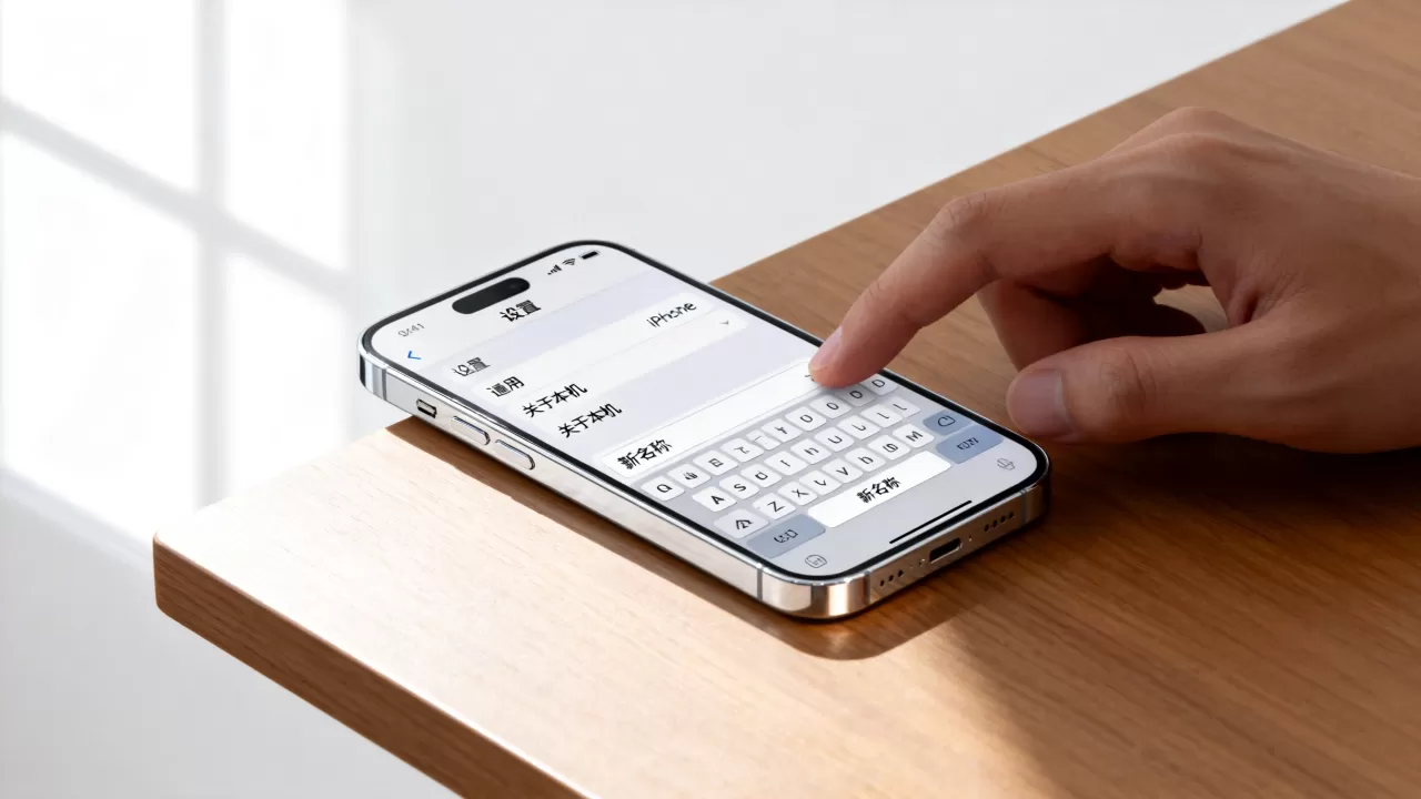 怎么给iphone设置名字，iPhone修改设备名称教程