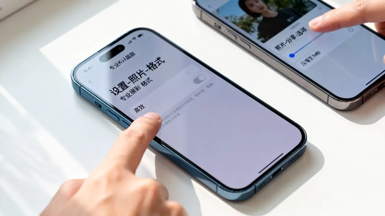 iphone照片怎么设置大小，iphone照片压缩变小的方法