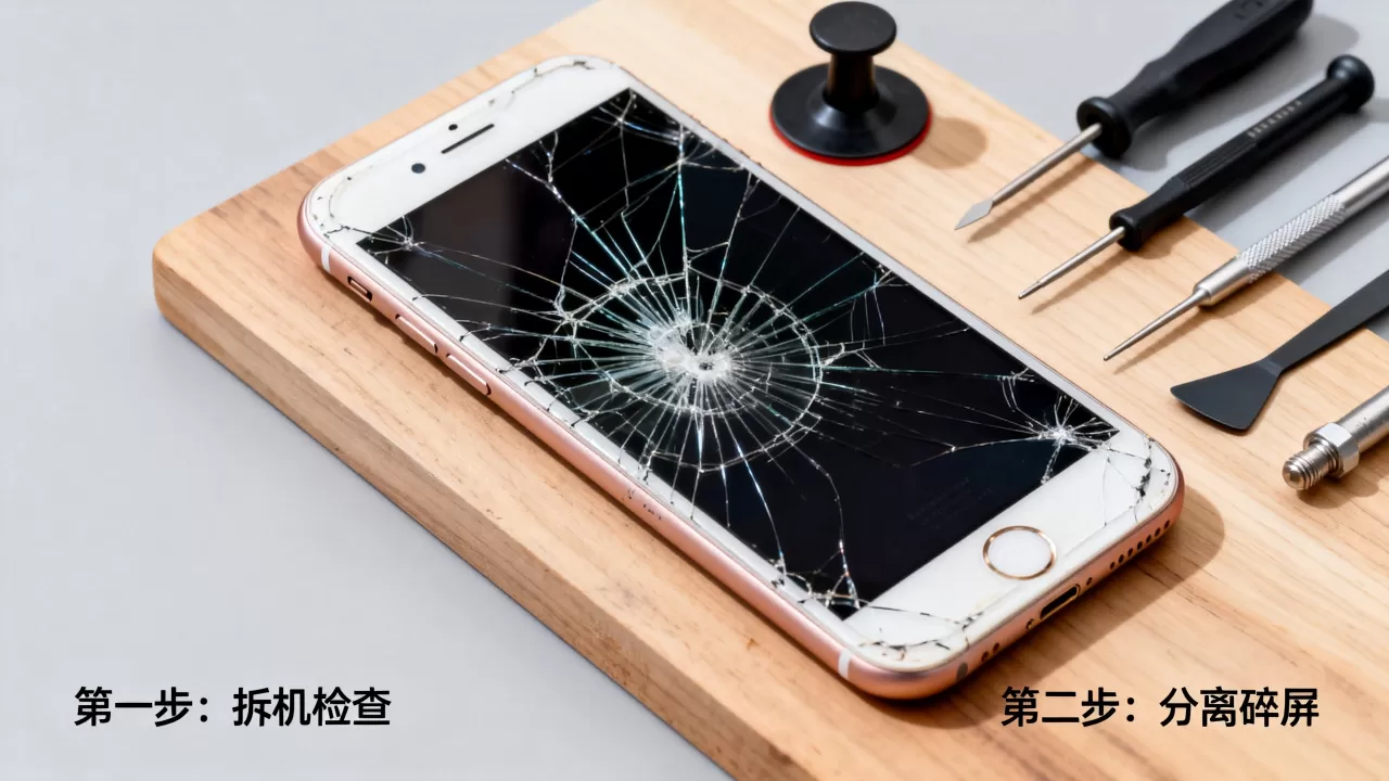 iphone7plus摔碎怎么修，iphone7plus屏幕碎了