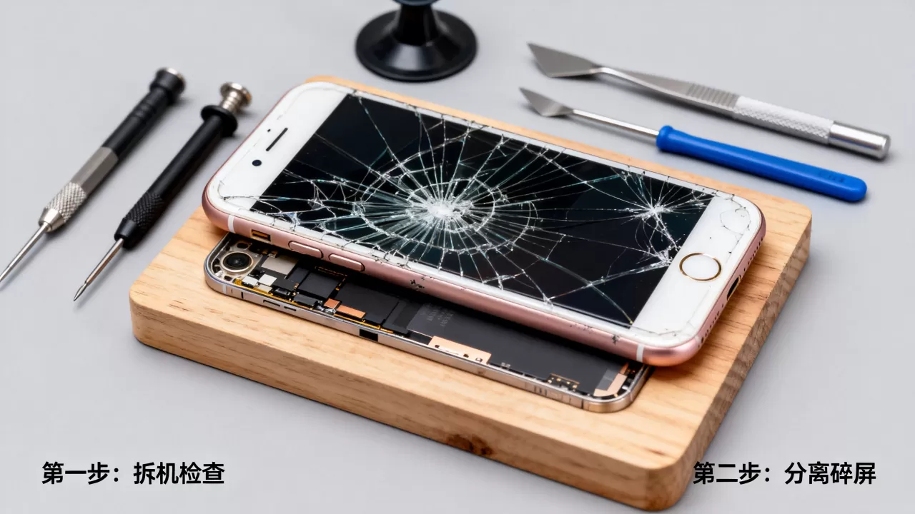 iphone7plus摔碎怎么修，iphone7plus屏幕碎了