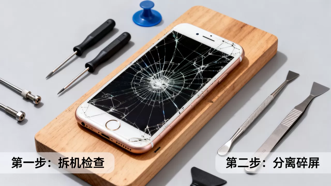 iphone7plus摔碎怎么修，iphone7plus屏幕碎了