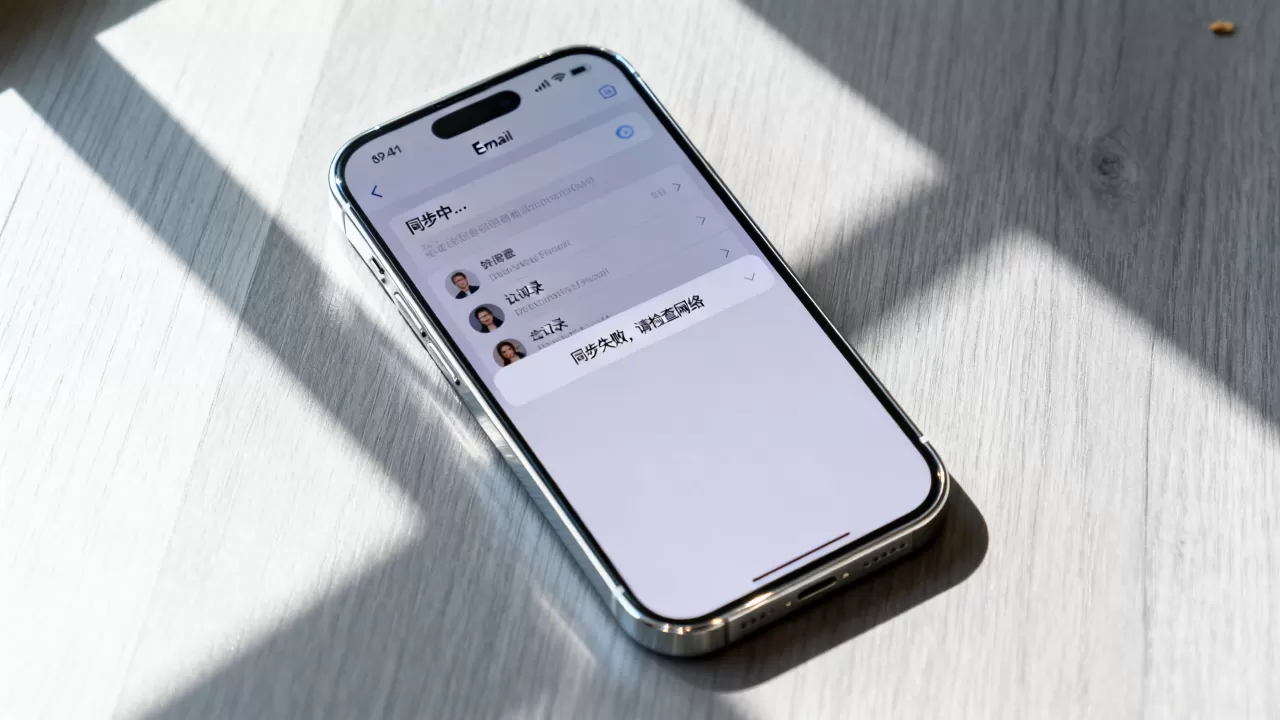 iphone邮件通讯录怎么同步，iphone邮件联系人同步失败
