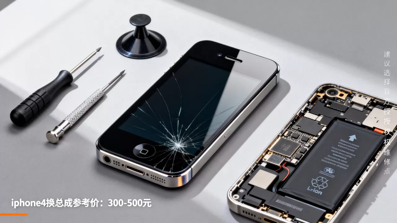 iphone4换总成多少钱，iphone4换总成