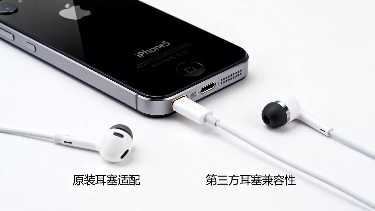 iphone5耳塞怎么配，iphone5耳机接口