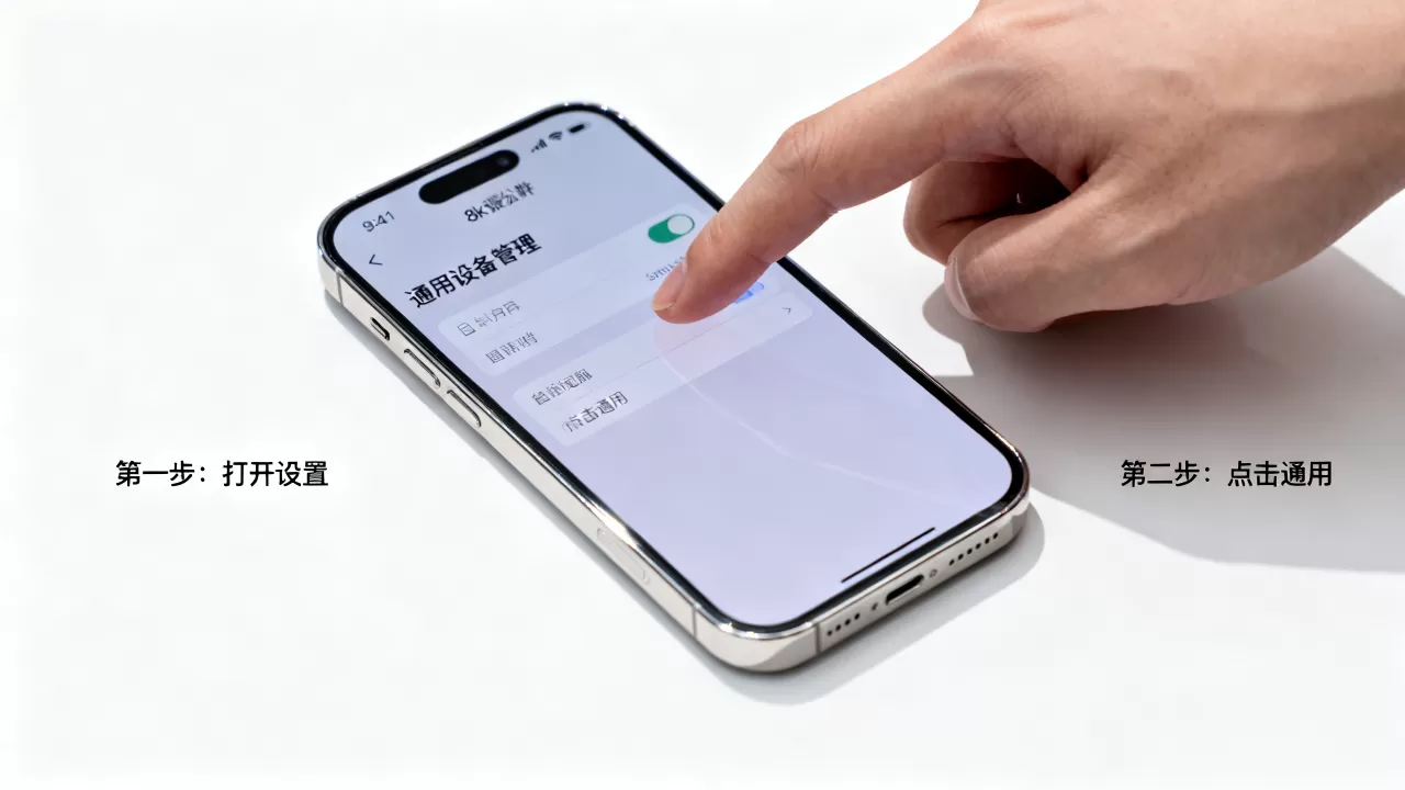 iphone通用设备管理怎么设置，iphone通用设备管理