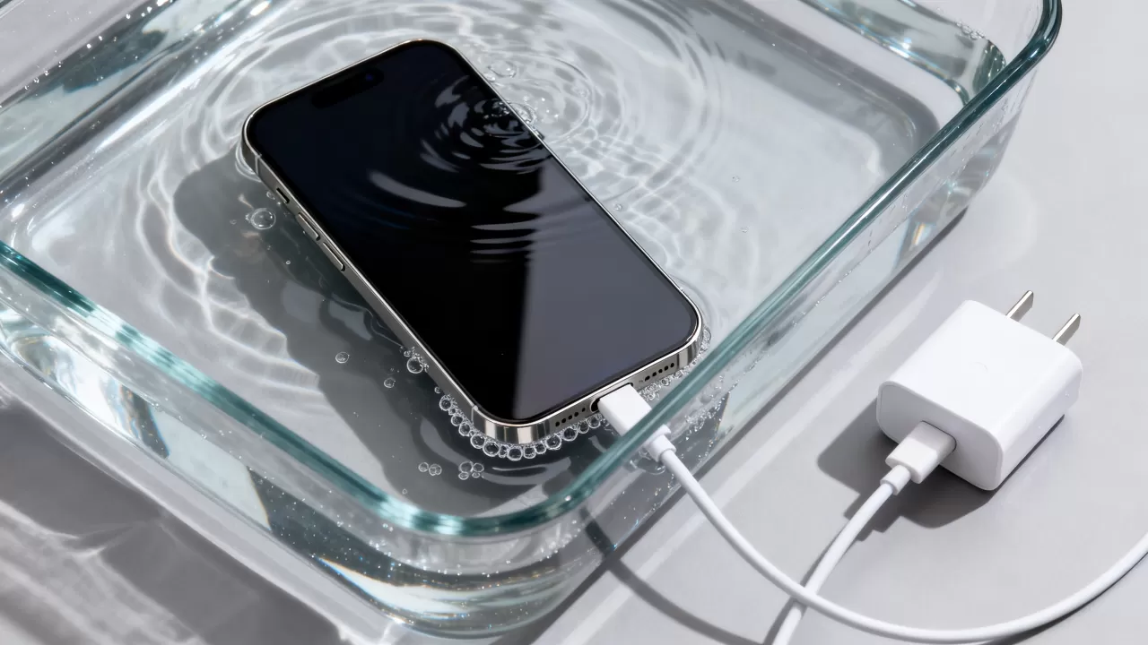 iphone进水充电没反应怎么办，iphone进水了充不进电