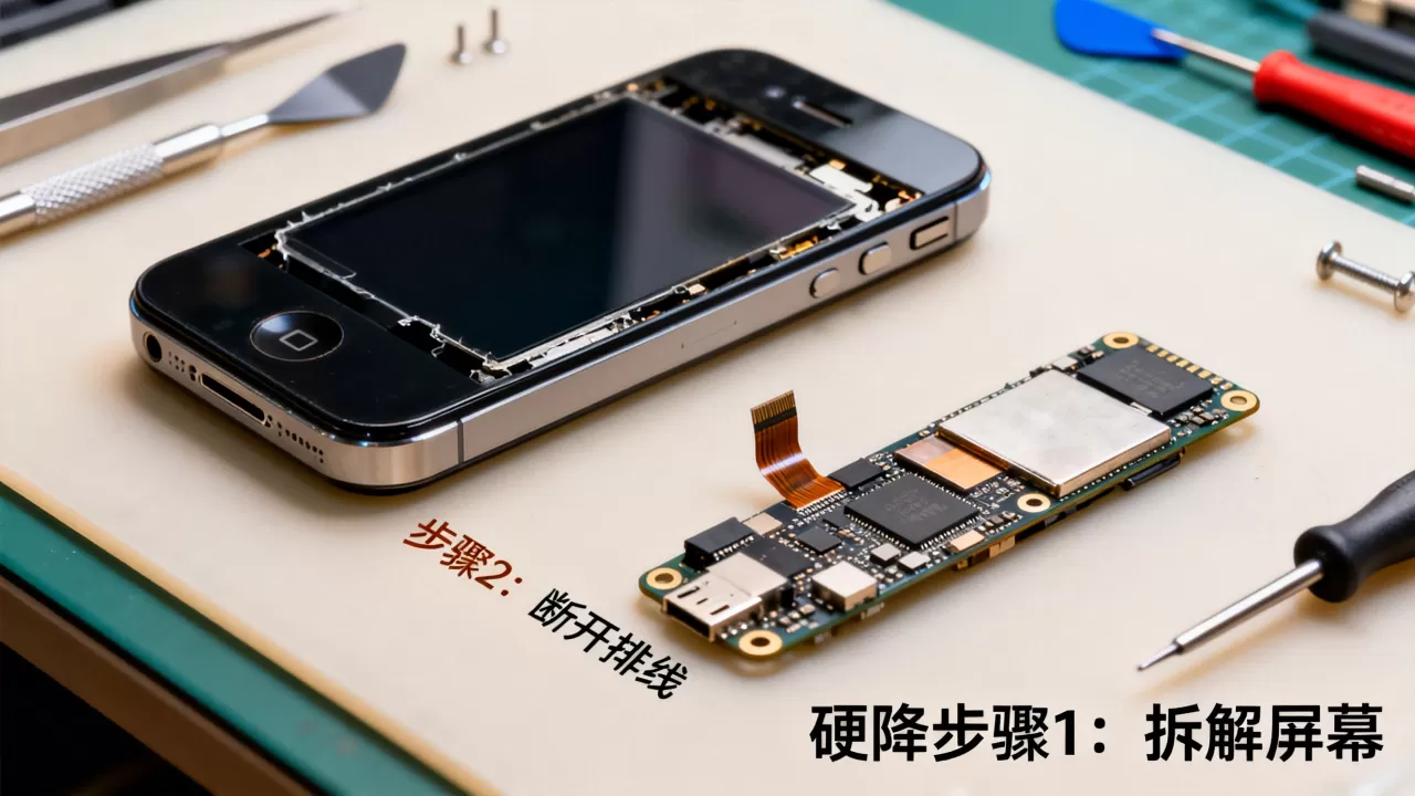 iphone4硬降怎么办，iphone4硬降