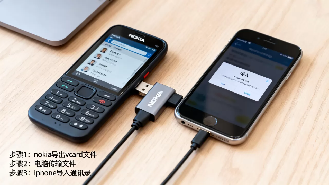 nokia通讯录怎么导入iphone，iphone手机通讯录导入方法